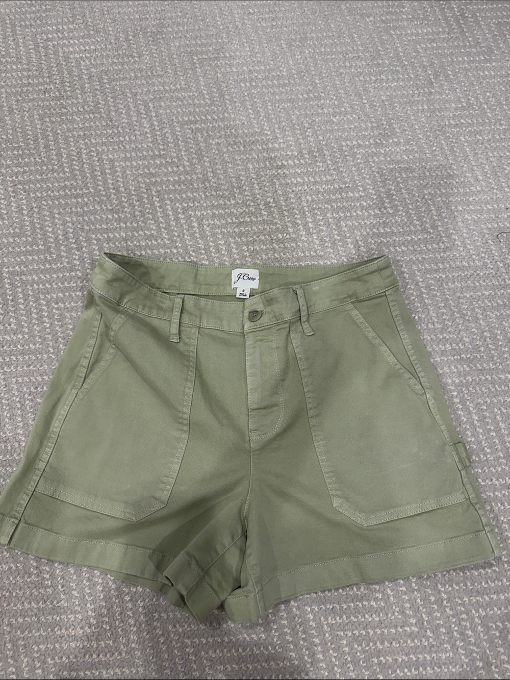 J. Crew Light Olive Utility Shorts